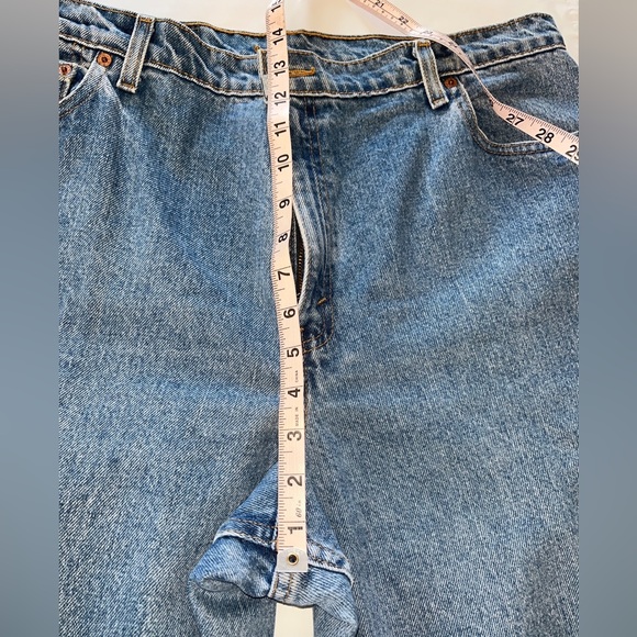 LEVI'S® 551 Relaxed Fit straight leg Blue Jeans 36 Medium Wash Cotton pants mens - Picture 9 of 9